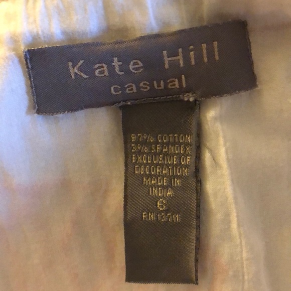 Like-New Kate Hill hibiscus 🌸 flower A-line skirt - Picture 6 of 7